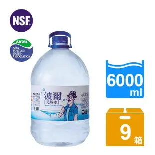 【金車】波爾天然水6Lx9箱(共18入)