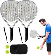 Tennis Paddle Racket - Lightweight Design with Optimized Airflow Holes - Convenient Training Equipment for Kids, Juniors, and Adults - Perfect for Outdoor and Travel
