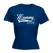 Mummy Since 2016 - Funny Novelty Womens T-Shirt T Shirt Tshirt
