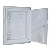 Dynamix HWS-1803WRV2 18" Recessed Plastic Network Enclosure, WiFi Ready, Slim Vented Lid,DualGPO and Cable Entry Knock Outs. [HWS-1803WRV2]