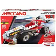 Meccano 10-In-1 Racing Vehicles With 225 Parts And Real STEM Model Building Kit