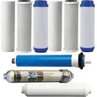 COMPLETE 6 STAGE REVERSE OSMOSIS FILTERS 2 SETS ALKALINE IONIZER 50 GPD MEMBRANE