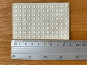 Self Adhesive Clear Silicone Cabinet Door Drawer Bumper Pads Dots Feet 5 x 1.5mm