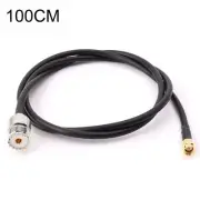 Powerlink UHF Female SO239 to SMA Male Adaptor Connector RG58 Cable 1M