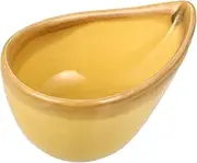 Beavorty 1pc Dish Side Dishes Small Ceramic Seasoning Dishes Face Essential Oil Dish Essential Oil Ceramic Bowl Creamer Pitcher Glass Dish Burner Ceramic Plate Mustard Ceramics