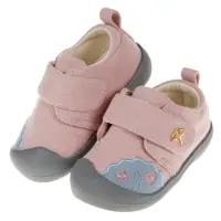 在飛比找momo購物網優惠-【布布童鞋】雨傘牌專櫃藕粉色舒適布質寶寶學步鞋(M9S209