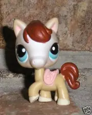 Littlest Pet Shop RARE & VHTF PONY, horse red mane 124