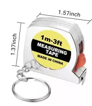 (23) Keychain Tape Measure Functional Mini Retractable Measuring Tapes 1 m/ 3 ft