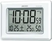 SEIKO CLOCK ( Seiko clock ) radio digital wall clock twin -Pas hanging’u?“for temperature and humidity display white SQ424W