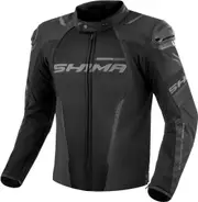 SHIMA Solid 2.0 Vented waterproof Motorcycle Textile Jacket, black, Size XL for Men
