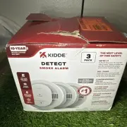 Kidde 20SD10-V 3-Pack Detector with Photelectric Sensor and Voice Alerts - 2024