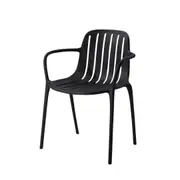 4 pcs MIUZ Dining Chair Kitchen Chairs Plastic Stackable Modern Chairs Living Room