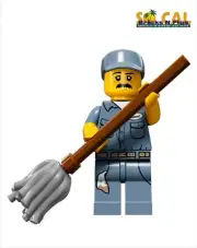 LEGO Minigigures Series15 71011 Janitor NEW