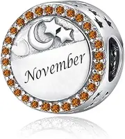 [GMXLin] Birthstone Birthday Bead Charms Compatible with Pandora Bracelet for Mom Daughter