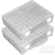 30 Slots Bead Storage Containers, Bead Organizer Box, Mini Clear Craft Bead S...