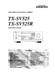 Onkyo TX-SV525 Tuner Owners Manual