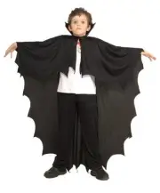 Rubies Costume Co Vampire Cape Child Costume, Black, One Size (16203)