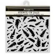 Stamperia Stencil 7"X7"-Forest Leaves Pattern (Pack of 3)