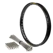 Husaberg FE 550S 2004-2005 (21x1.6) OEM Front Bulldog Spoke Set & Black Excel Ri