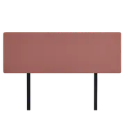 Linen Fabric King Bed Deluxe Headboard Bedhead - Pearl Copper Brown