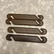 Set 4 Vintage Tupperware Cord Shorteners / Blind Pull Shorteners Blast From Past