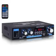 AK35 200W Stereo Audio Amplifier Bluetooth 5.0, 2.0 Channel Mini Amplifier St...