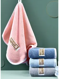 在飛比找樂天市場購物網優惠-毛巾洗臉家用比純棉吸水超軟嬰兒女兒童寶寶專用小方巾擦手巾掛式