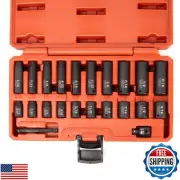 NEIKO 02435A, 22 Piece, 1/4 Socket Set, Standard 3/16” – 9/16” SAE, Deep and