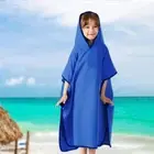 Hooded Child Swimming Towels Absorbent Surf Poncho Beach Poncho Towels Kids
