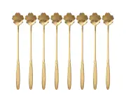 8 Pieces Flower Spoon Dessert Spoon Set, Coffee Spoon Sugar Spoon