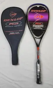 Dunlop Tactical Plus Squash Racket w/ Cover - Strung, OS, New w/ Tags, Vintage