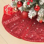 Christmas Tree Skirt, Sequin Tree Skirts for Christmas Day, 21in Tree Skirt f...