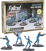 Flat River Group Fallout Wasteland Warfare Survivors - Vault Dwellers Miniature Playset