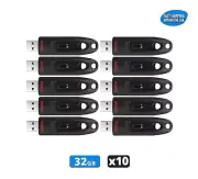 Sandisk Ultra 32GB USB 3.0 Flash Drive Thumb Drive Pen Drive (10 Pack)