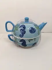 Yokohoma Studios Miyabi Eva Vincent Teapot Seahorse Ocean