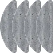 4 Pack Replacement Mop Pad Compatible with iRobot Roomba Combo i5+/ i5/ j5+/ j5 Robot Vacuum and Mop, Washable & Reusable Microfiber Cleaning Pads