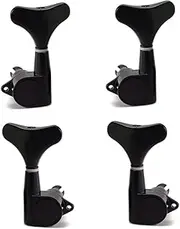 Levemolo 4 String Bass Guitar Replacement Tuning Pegs 2r2l Design Metal Material Size 5.6x2.8x15cm Bass Tuning Pegs Heavy Duty