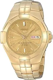 [SEIKO] Men SNZE32K Year-Round Analog Automatic Gold Watch