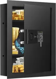 25.6" Tall Fireproof Wall Safes between the Studs 16" Centers, Heavy Duty Combin