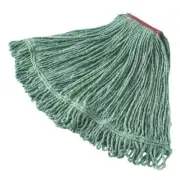 Rubbermaid FGD21306GR00 Large Blend Mop Head w/ 1" Headband - Green (6 pack)