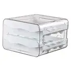 Double-layered Egg Storage Refrigerator Box Double Layers Transparent with 32