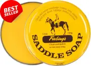 Yellow Saddle Soap 3.5oz, Leather Cleaner & Conditioner for Shoes, Bags, Boots