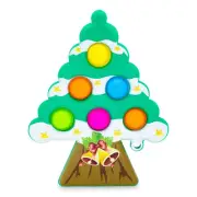 Pop Fidget Toy Holiday Tree 6-Button Bubble Popping Game