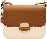 [FOSSIL] Women's Lennox Leather Large or Small Flap Crossbody Purse Handbag For Women
