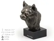 Chihuahua long-haired, dog bust marble statue, ArtDog Limited Edition, AU