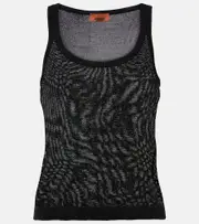 [Missoni] Missoni Squined striped tank top UK 16 multicoloured