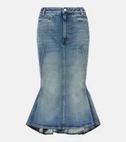 [McQueen] McQueen Denim midi skirt AU 4 blue