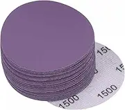 uxcell 30Pcs 3-Inch Purple Sanding Discs 1500 Grits Hook and Loop Professional Aluminum Oxide Sand Paper Wet Dry Polish for Wood Metal Paint Finishing