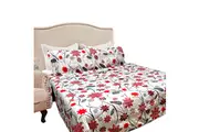 Hotel Living 3 Pce Light Weight Comforter Set Queen/King Corbett Floral Circles Comforter Sets Queen