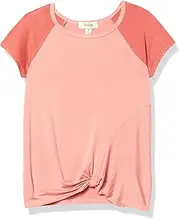 [Speechless] Girls' Twist Front Short Sleeve Tee